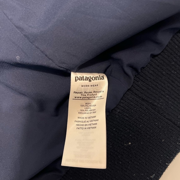 Patagonia Navy and White Teddy Jacket - Picture 4 of 7